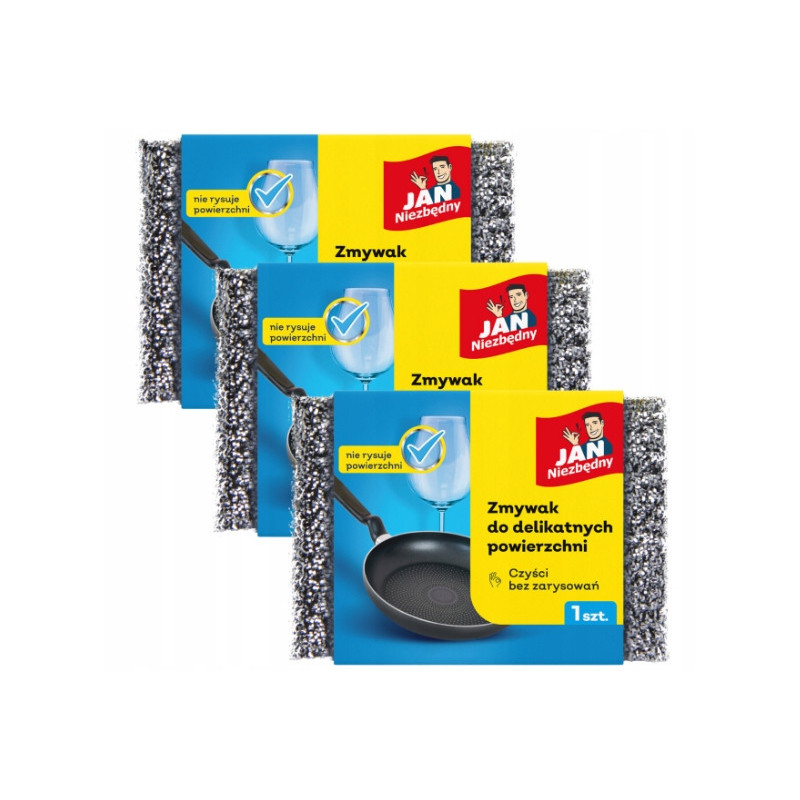 Jan Niezbędny Zmywak Do Teflonu 1szt- Delikatny, Nie Rysuje Powierzchni