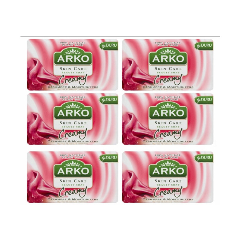 Mydło w Kostce ARKO 90g Creamy Cashmere- 100% Naturalne z Nawilżaczami