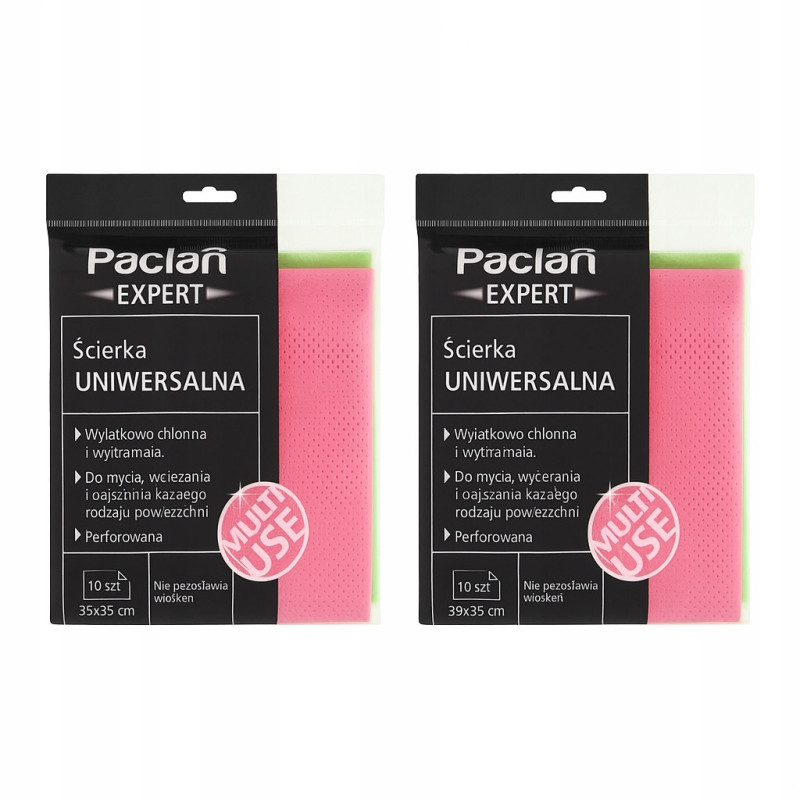 Ścierki Uniwersalne Paclan Expert 10szt 35x35cm Nie Pozostawia Włókien