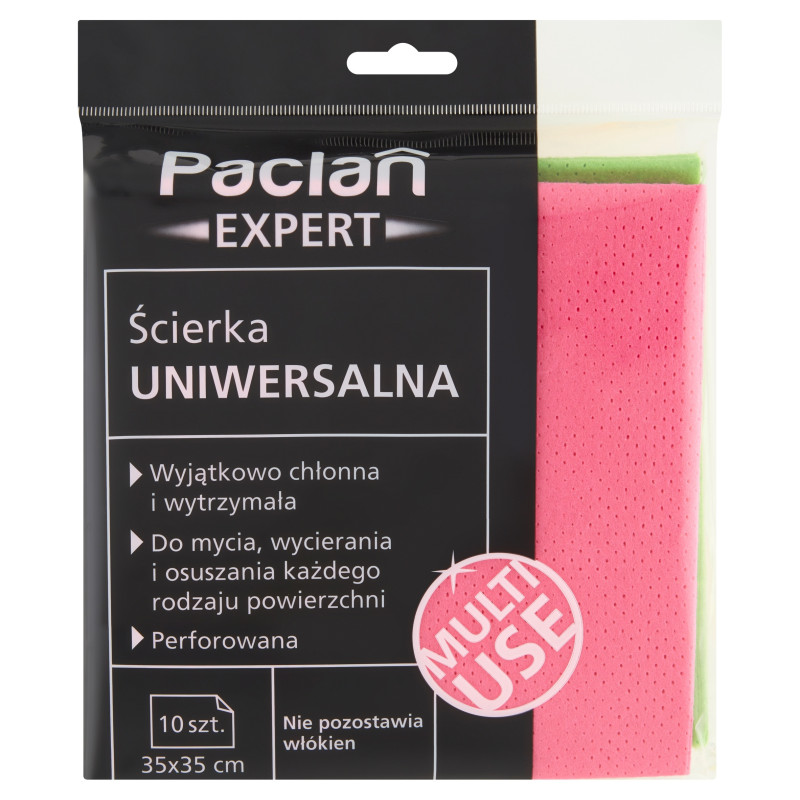 Ścierki Uniwersalne Paclan Expert 10szt 35x35cm Nie Pozostawia Włókien