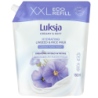 Luksja ECO REFILL 1500 ml Mydło Płynne Nawilżające Len i Mleczko Ryżowe