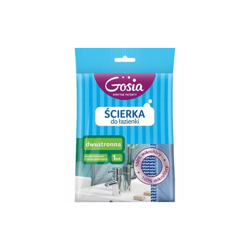 Gosia Ścierka do Łazienki Dwustronna 100% Mikrofibra 1 szt.