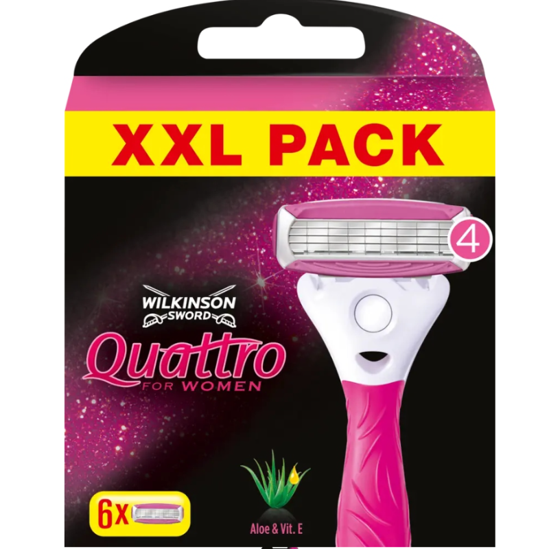 Wkłady do maszynek Wilkinson Sword Quattro for Women Wilkinson 6 szt.