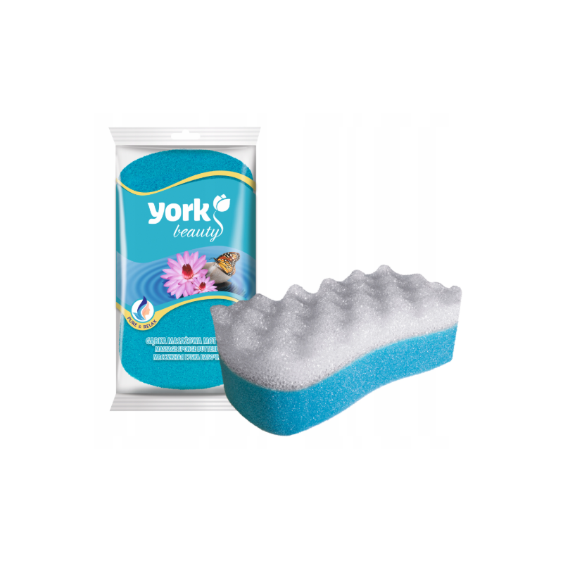 Gąbka do masażu ciała YORK Beauty dwustronna – delikatna i wygodna