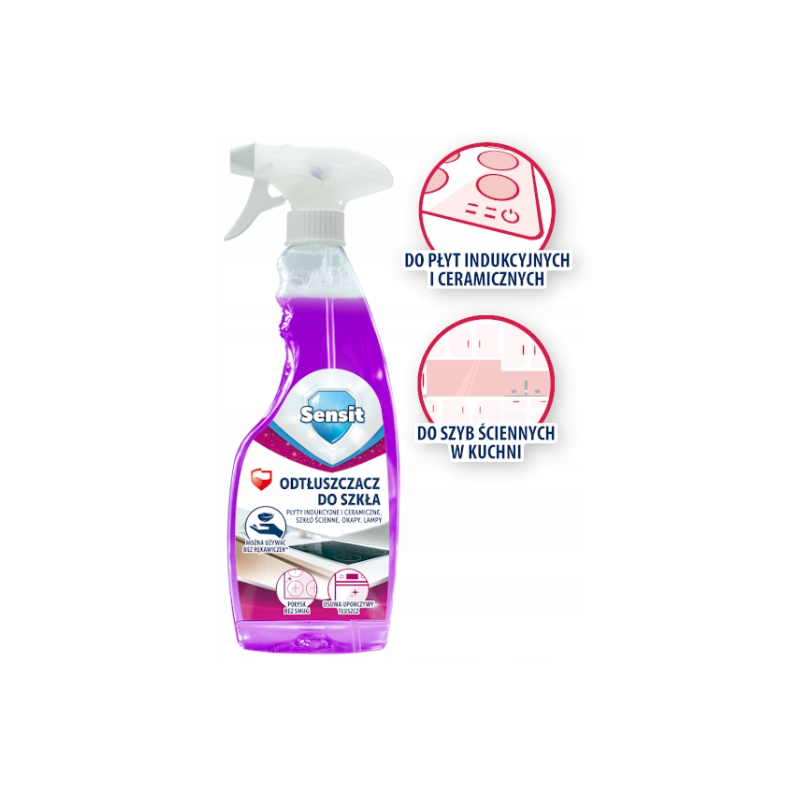 Gosia Sensit Odtłuszczacz Do Szkła 500ml Połysk Indukcja Okapy