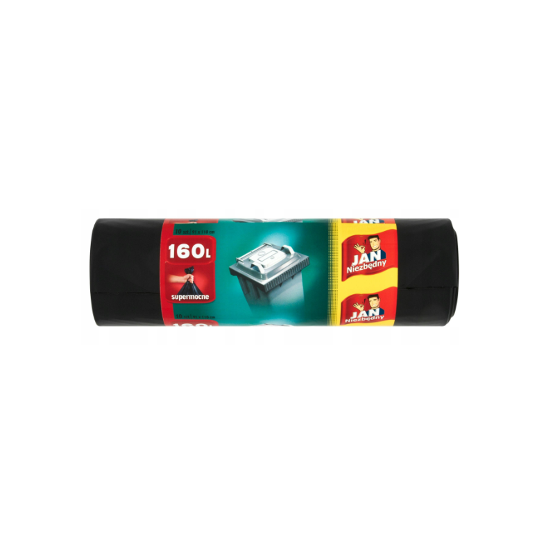 Worki na śmieci uniwersalne Jan Niezbędny 160l 10szt