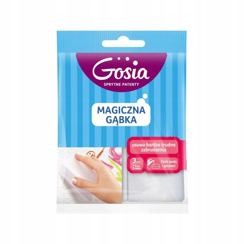 Gosia Magiczna Gąbka 3 szt- Usuwa Bardzo Trudne Zabrudzenia