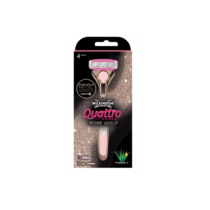 Wilkinson Quattro Rose maszynka, 1+4 wkłady