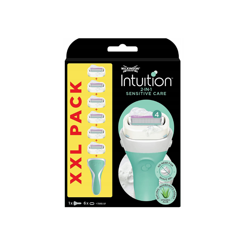 Wilkinson Sword Intuition Sensitive Care maszynka + 6 wkładów XXL