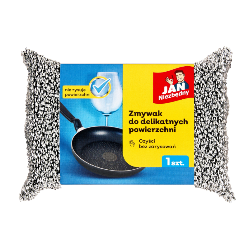 Jan Niezbędny Zmywak Do Teflonu 1szt- Delikatny, Nie Rysuje Powierzchni
