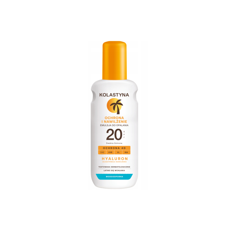 Kolastyna Wodoodporna Emulsja Do Opalania w Sprayu SPF 20 150ml