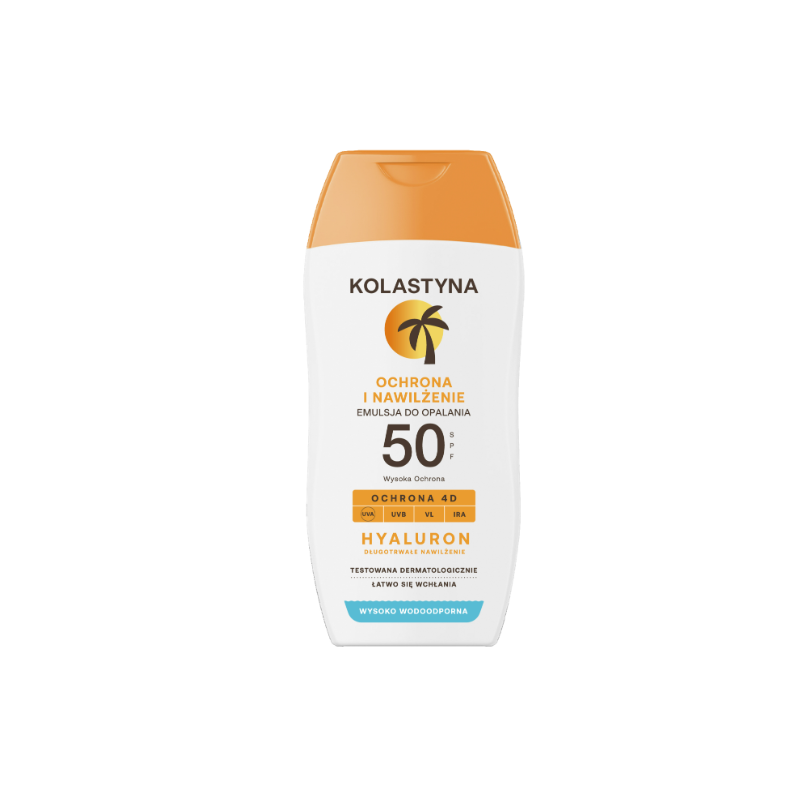 Kolastyna Emulsja Do Opalania Wodoodporna SPF 50 150ml Hyaluron