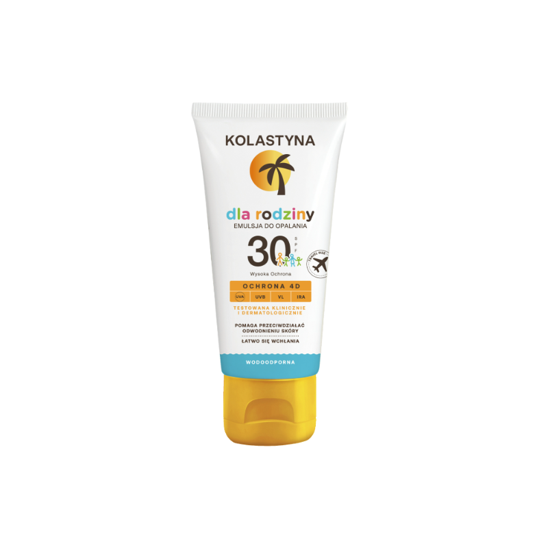 Kolastyna Dla Rodziny Wodoodporna Emulsja Do Opalania Ochronna SPF 30 80ml